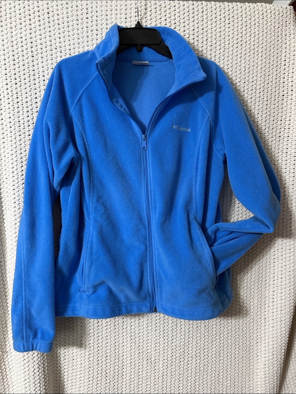 Columbia Women’s Bright Blue Full-Zip Fleece Jacket